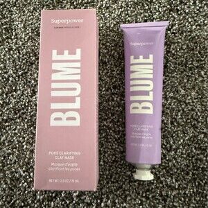 Blume Superpower Pore Clarifying Clay Mask Detoxifying 2.5 oz w/ Box